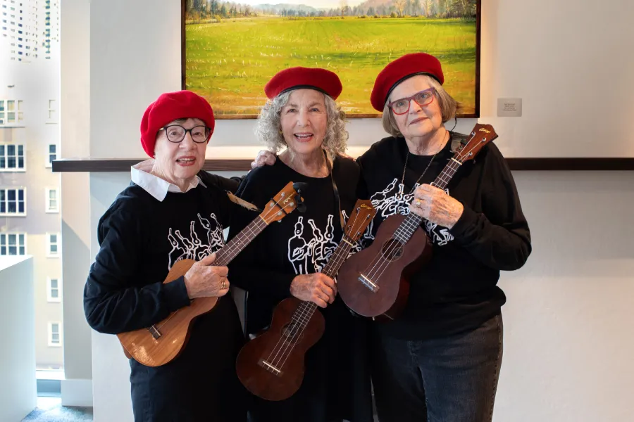 Danielle with Ukulele group