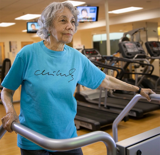 women on a treadmill