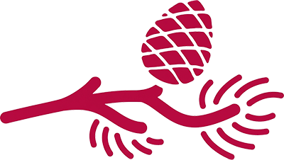 branch with pinecone icon